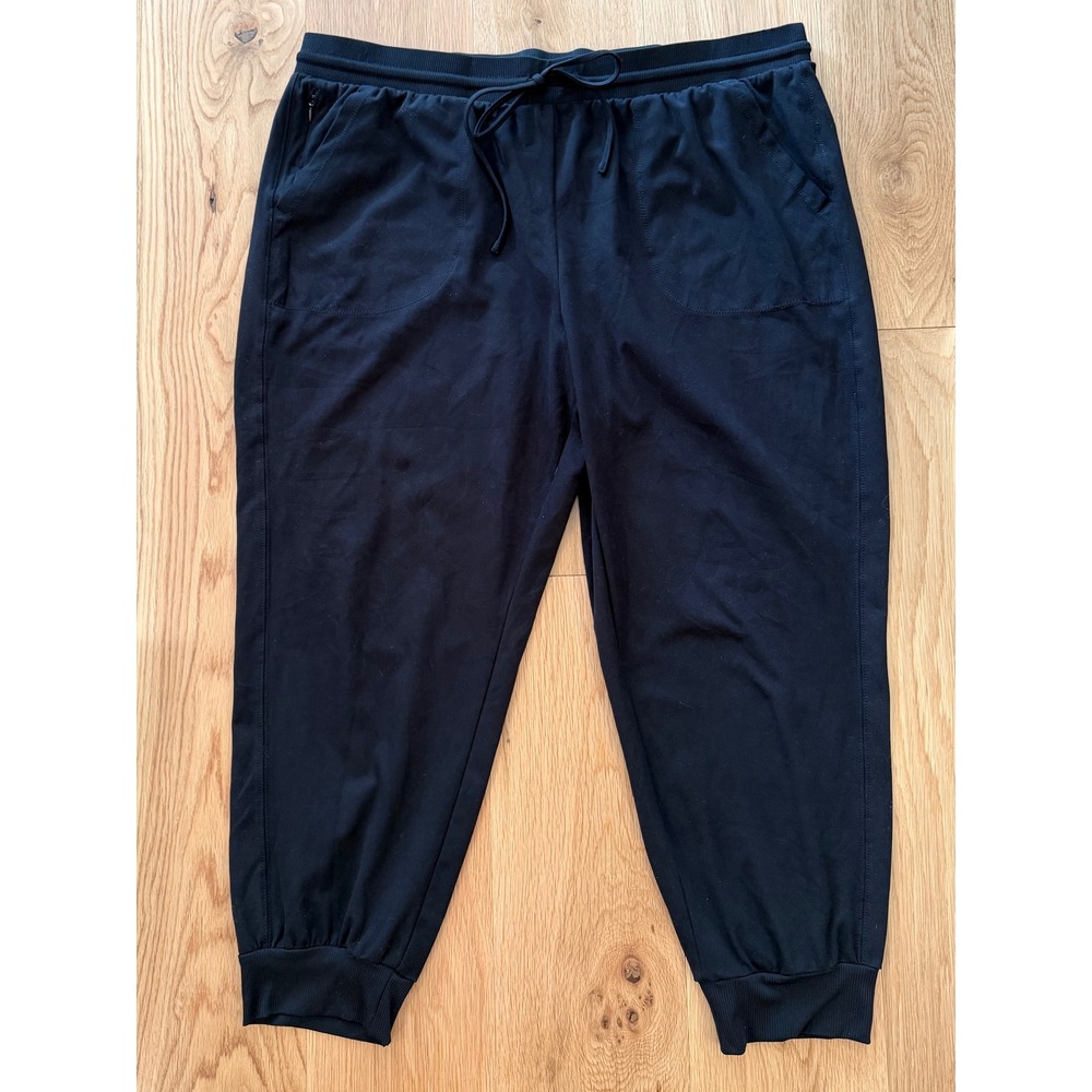 Rachel Zoe Black Elastic Drawstring Waist Ankle Jogger Pants XXL